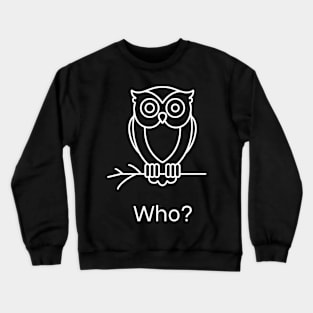 Owl Fun Design Crewneck Sweatshirt